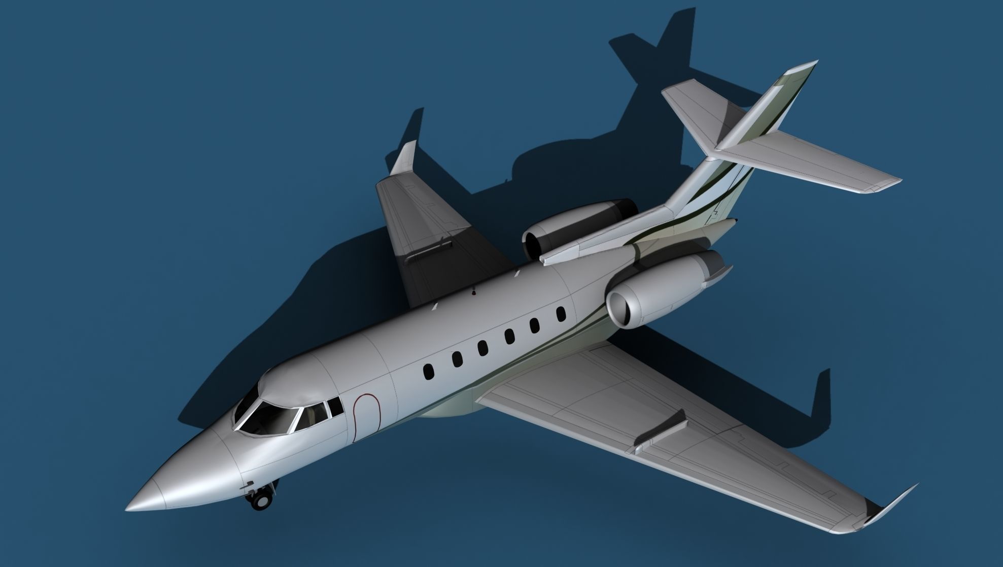 Hawker Siddley 800SR V10 3D model_10