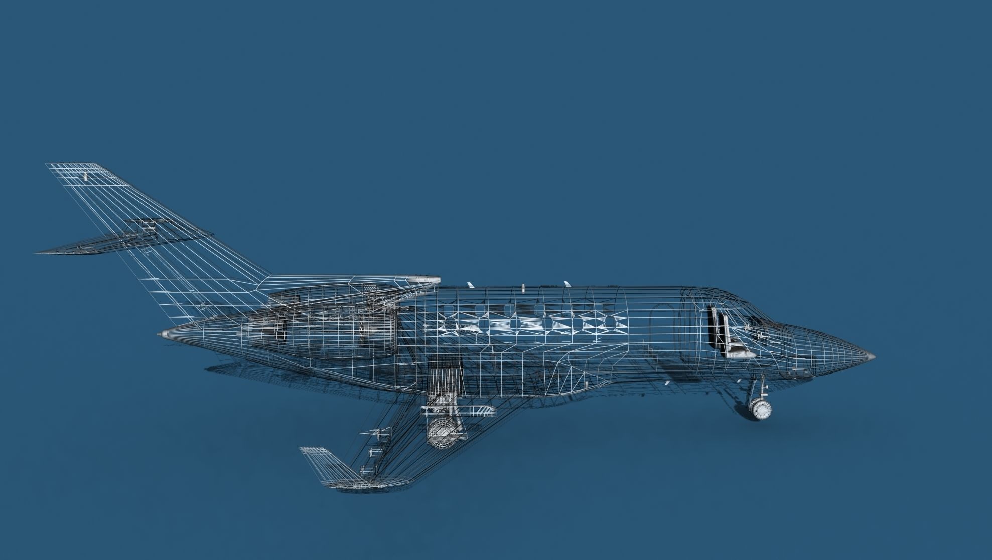 Hawker Siddley 800SR V10 3D model_15