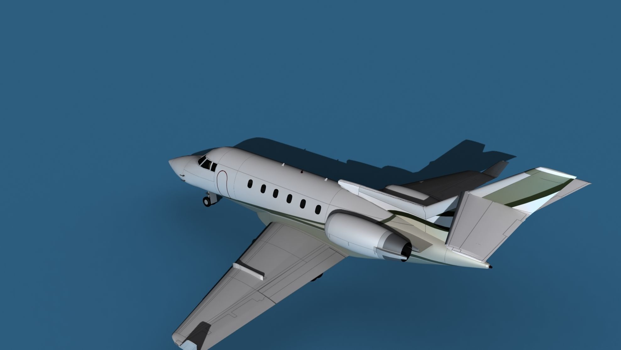 Hawker Siddley 800SR V10 3D model_8