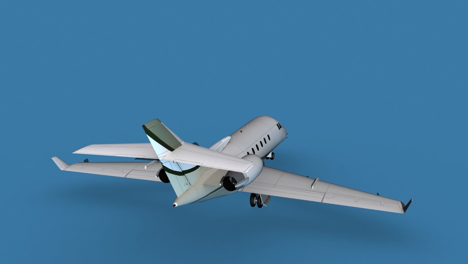 Hawker Siddley 800SR V10 3D model_6
