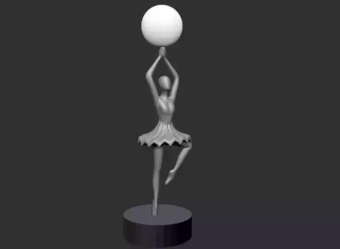 BALLERINA statue lamp decoration