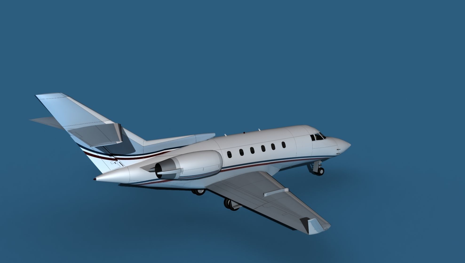 Hawker Siddley 800SR V11 3D model_5