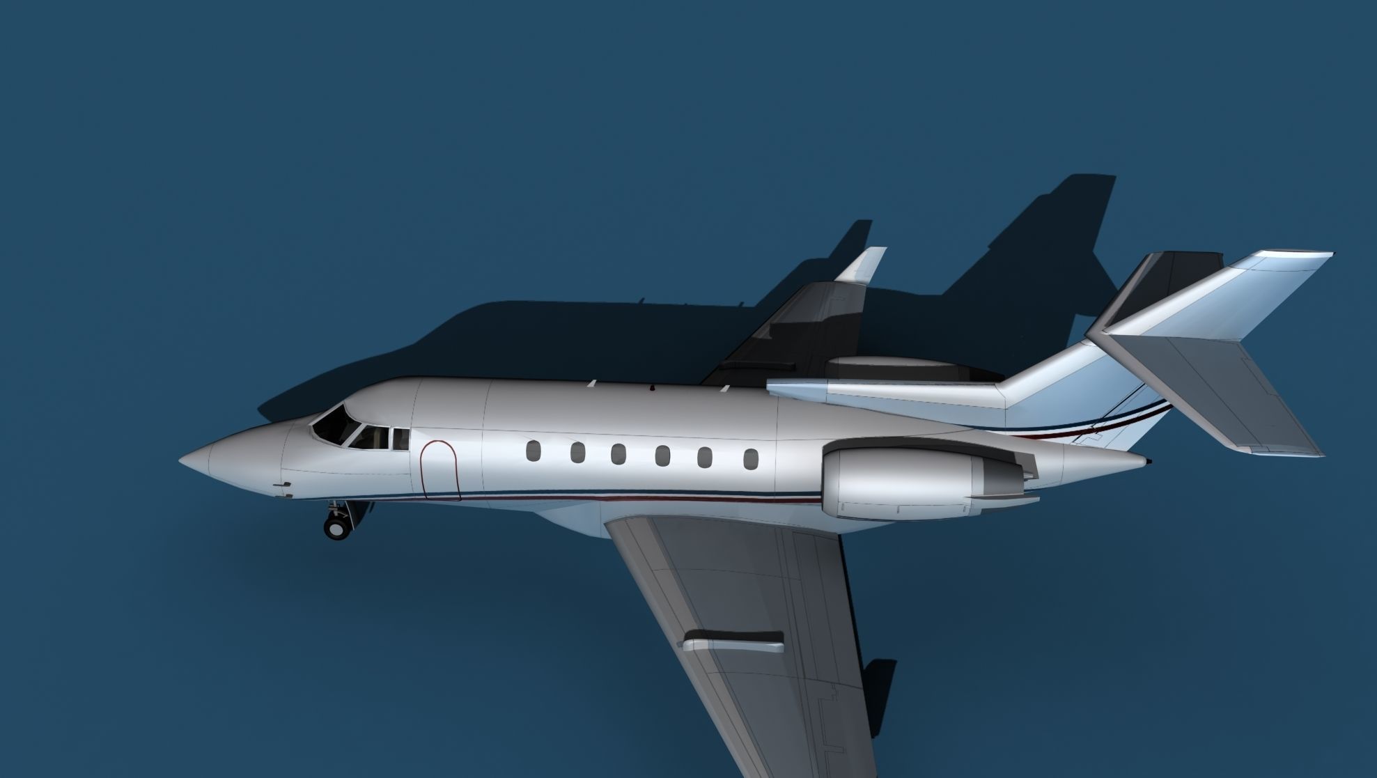 Hawker Siddley 800SR V11 3D model_9