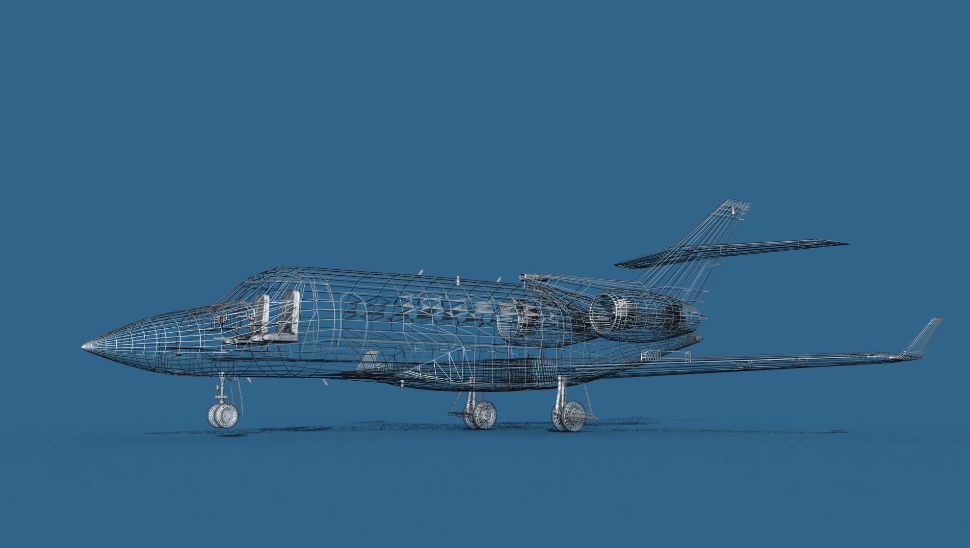 Hawker Siddley 800SR V11 3D model_11