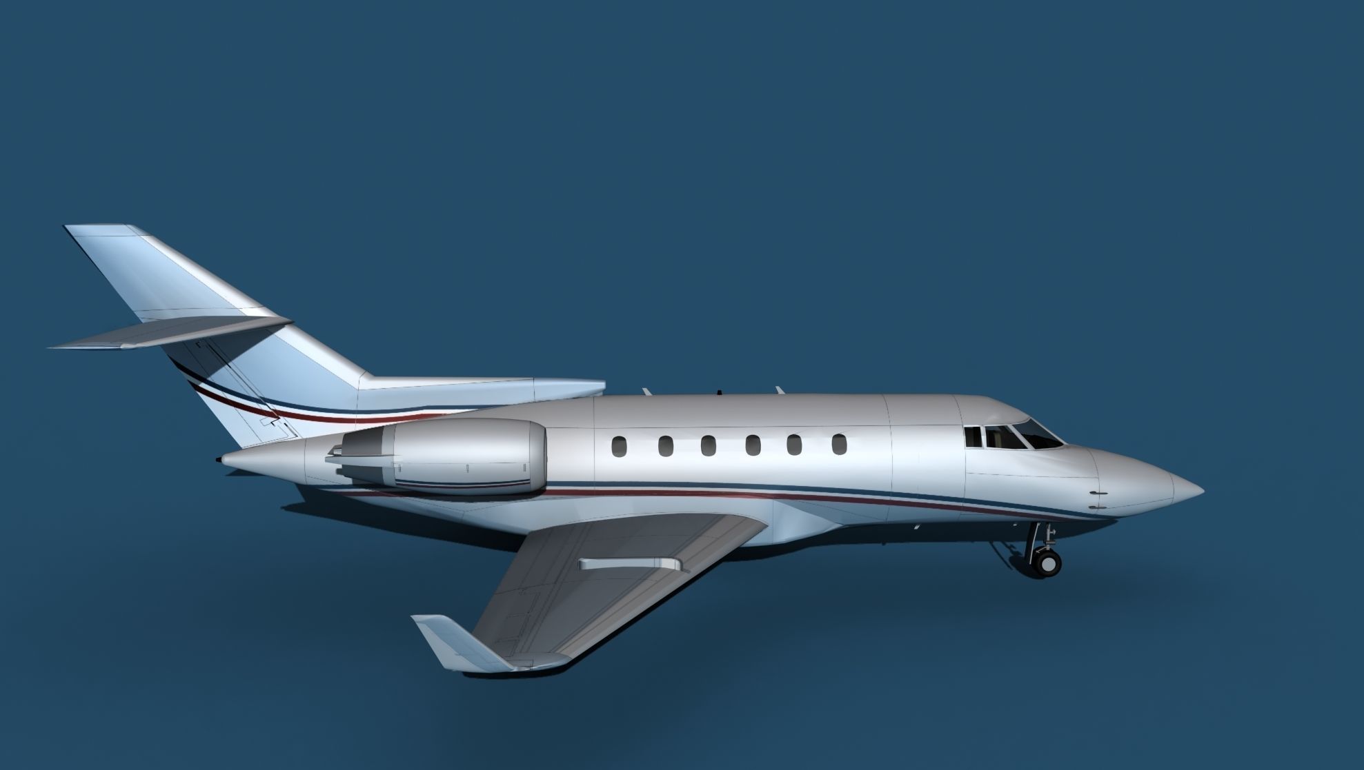 Hawker Siddley 800SR V11 3D model_4