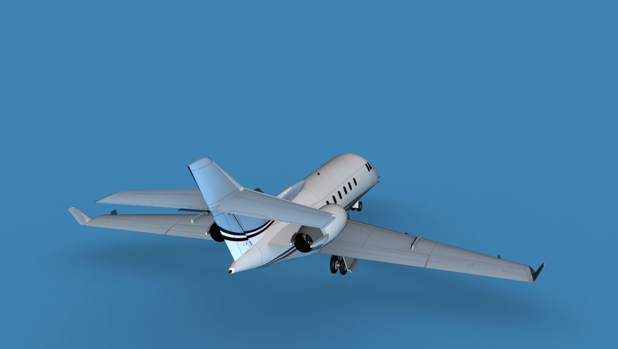 Hawker Siddley 800SR V11 3D model_6