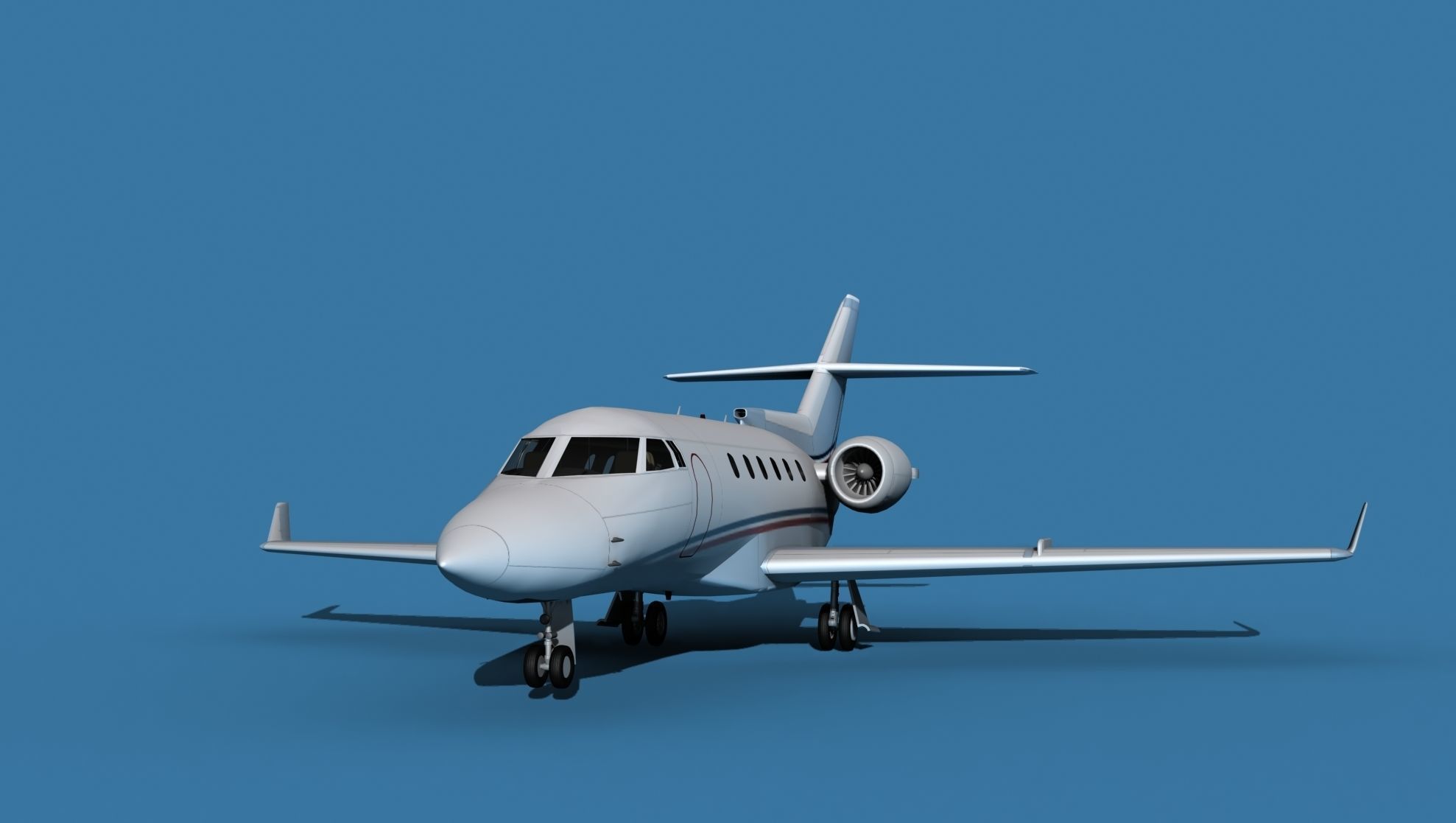 Hawker Siddley 800SR V11 3D model_1