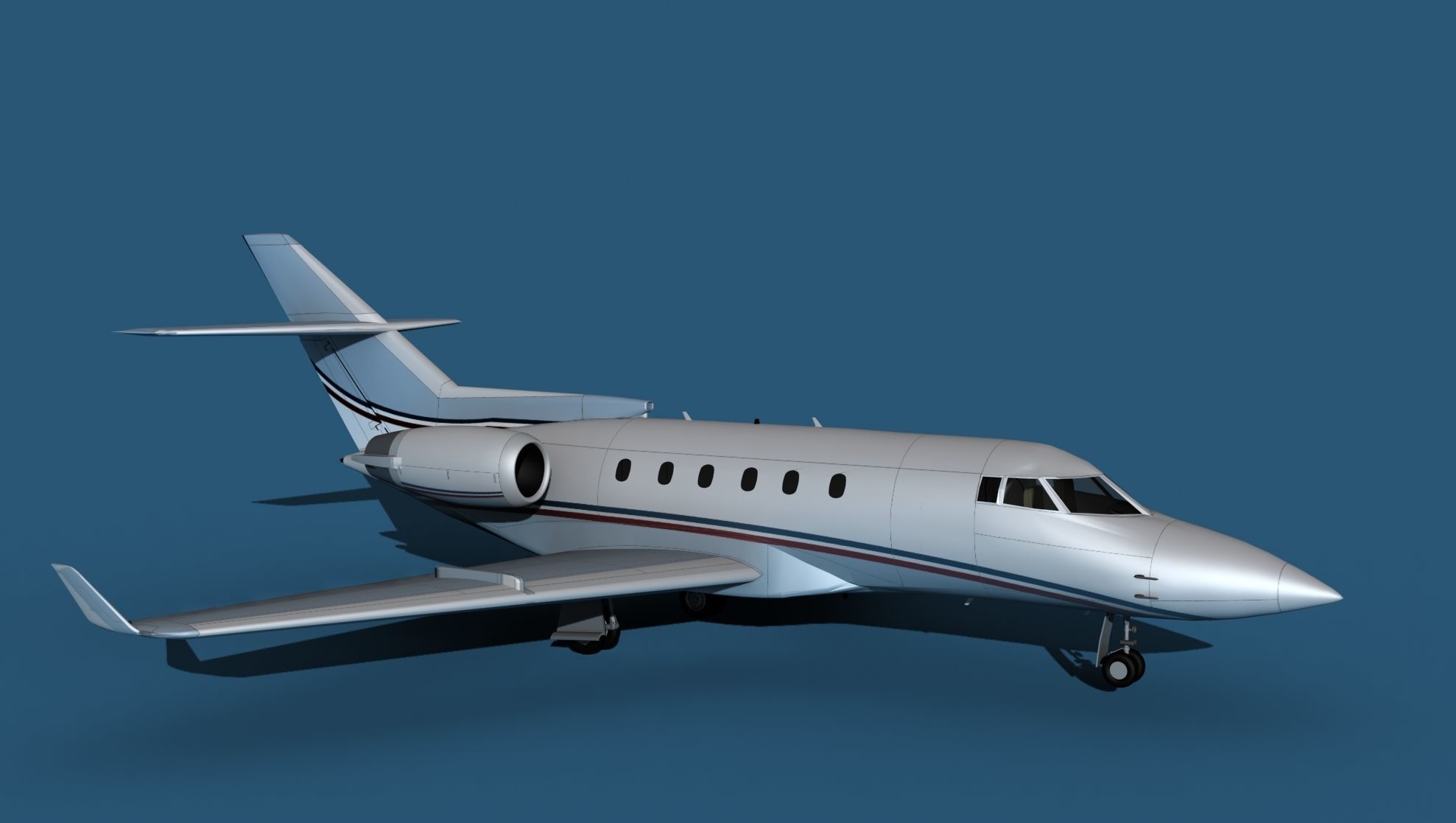 Hawker Siddley 800SR V11 3D model_3