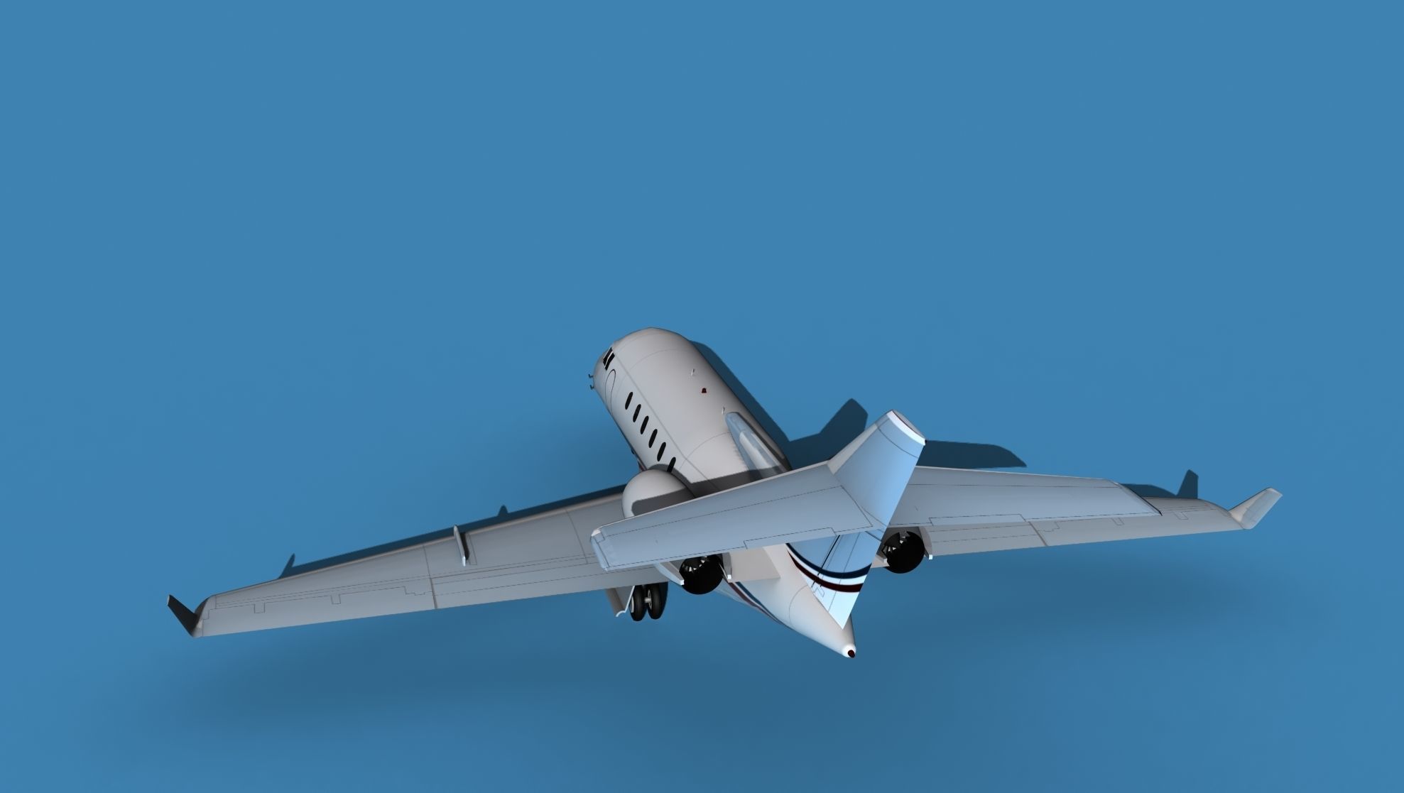 Hawker Siddley 800SR V11 3D model_7