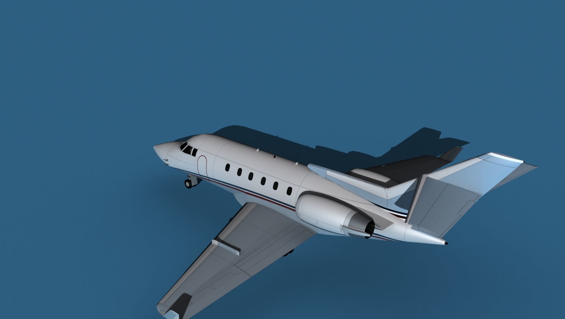 Hawker Siddley 800SR V11 3D model_8