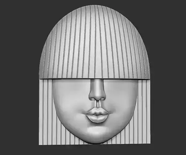 face wall decor 1 3D print model