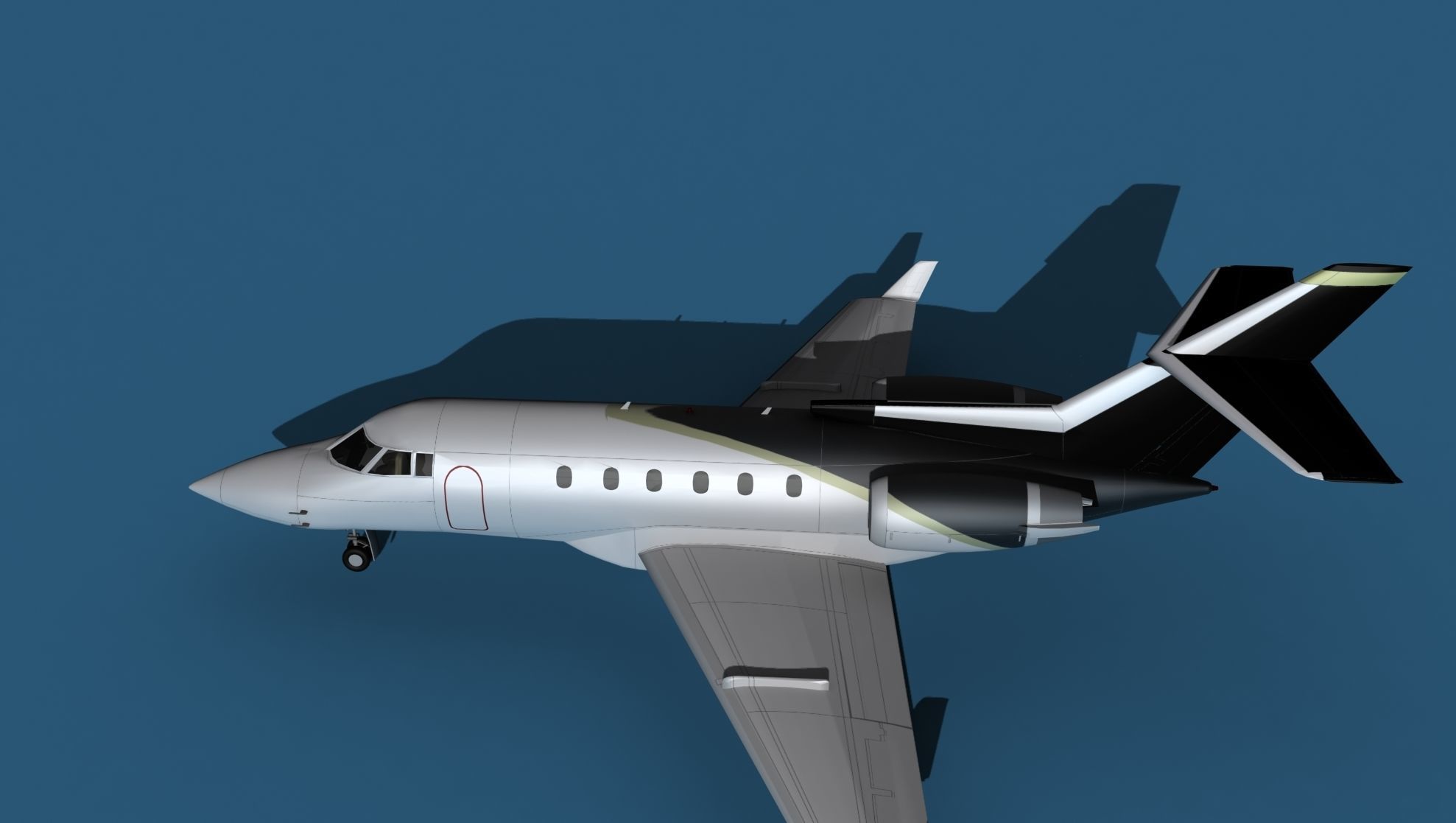 Hawker Siddley 800SR V14 3D model_9