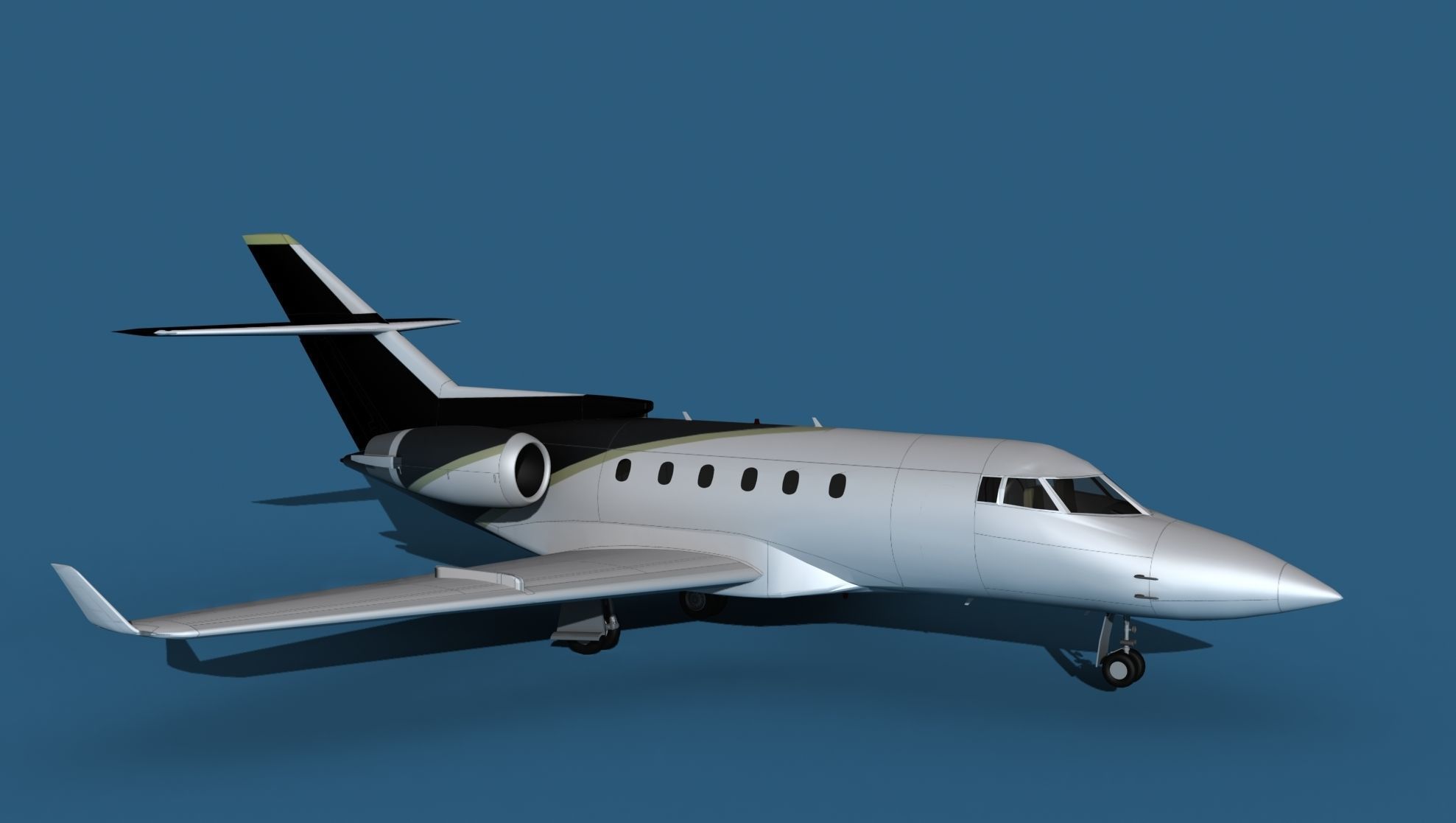 Hawker Siddley 800SR V14 3D model_3