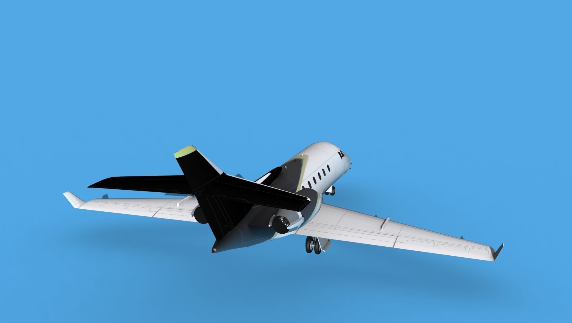 Hawker Siddley 800SR V14 3D model_6