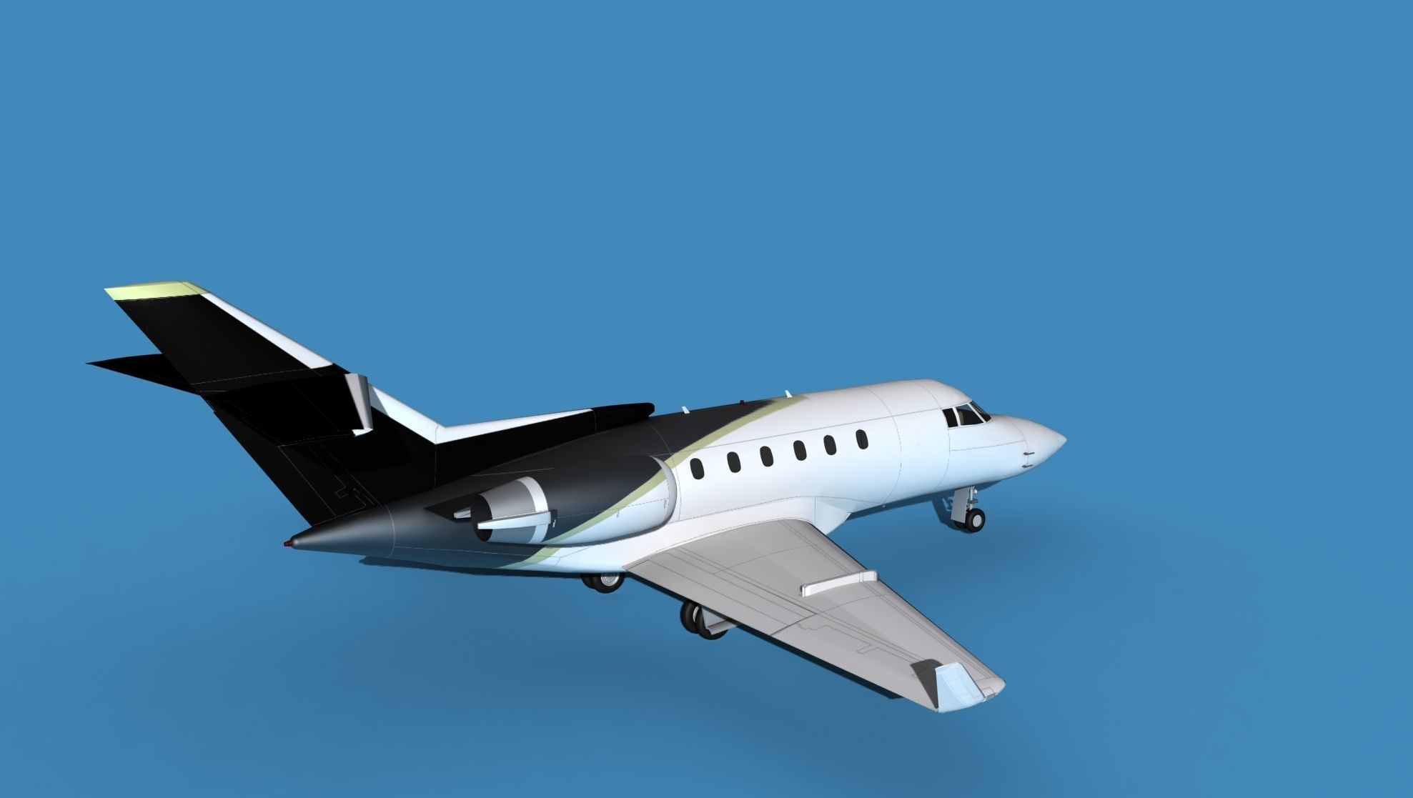 Hawker Siddley 800SR V14 3D model_5