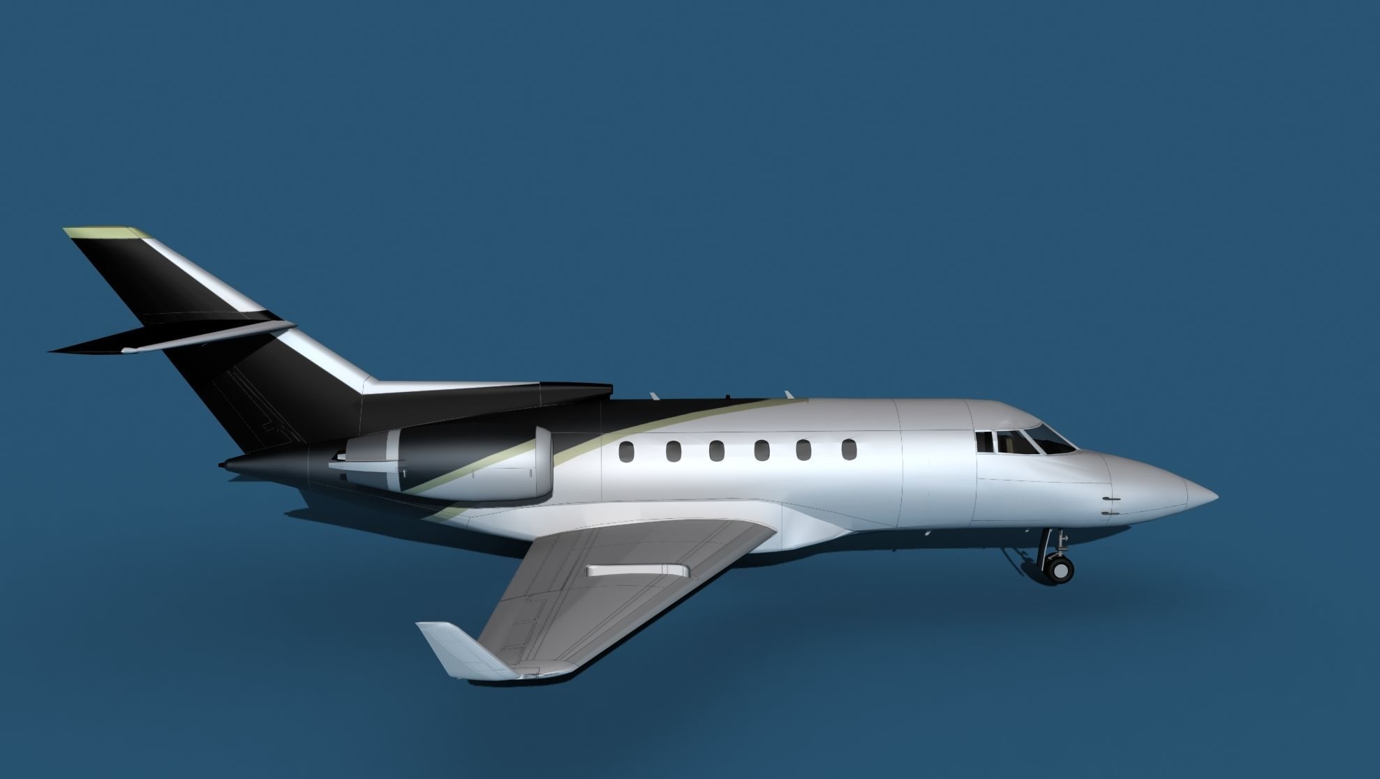 Hawker Siddley 800SR V14 3D model_4