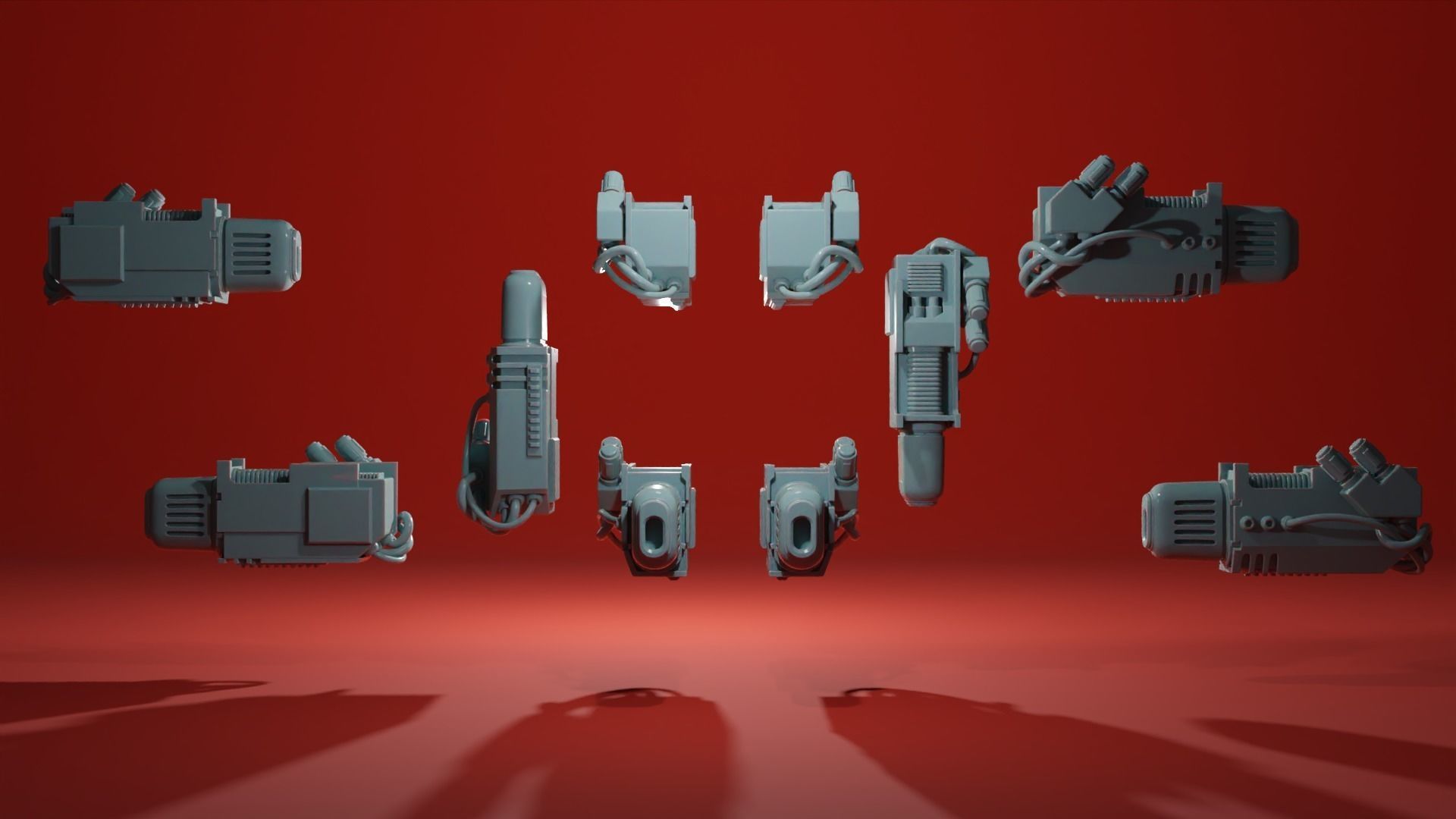 Sentry Gun Turret - Security Drone - Plasma Rocket Machine gun 3D print model_7