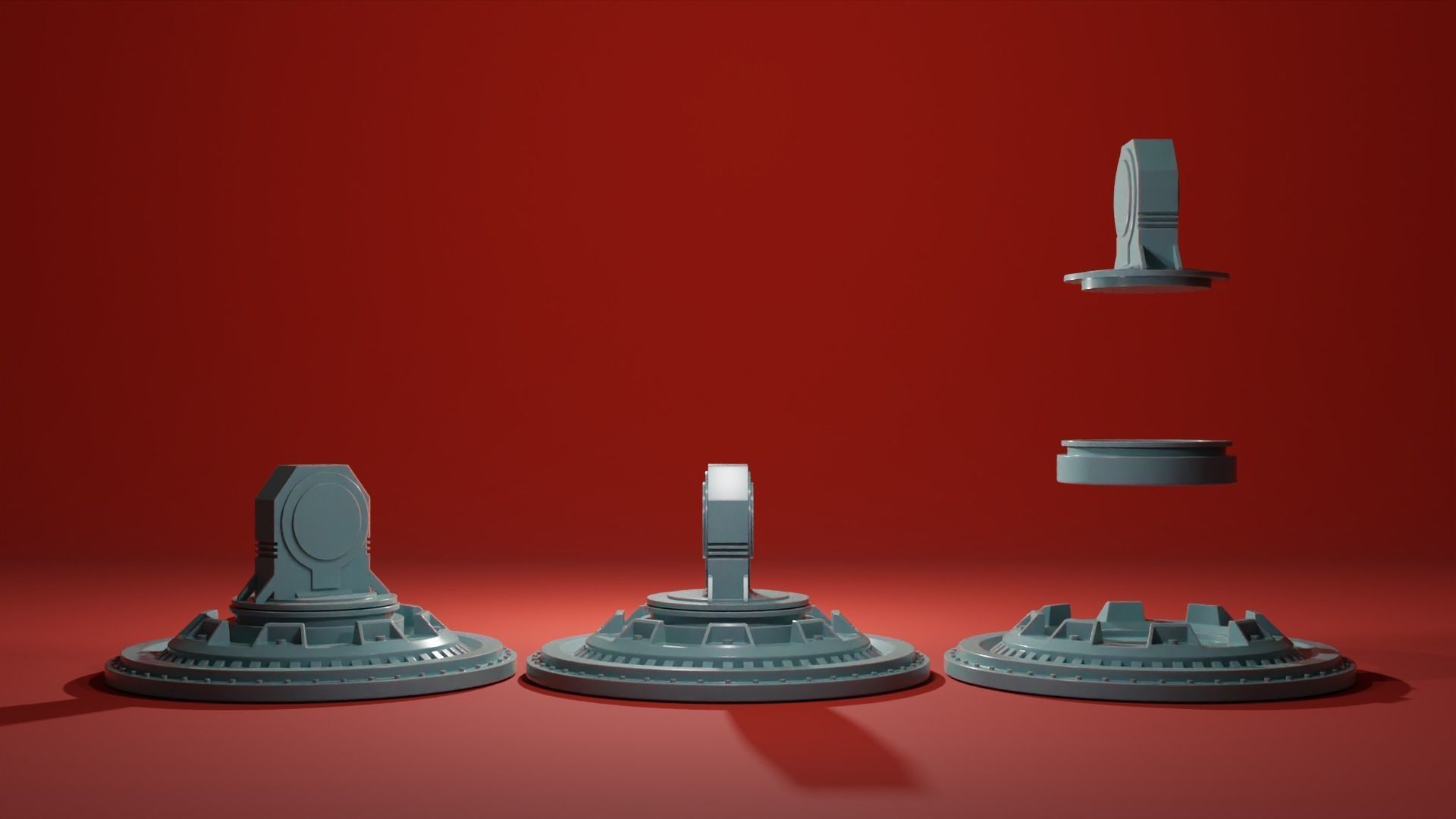 Sentry Gun Turret - Security Drone - Plasma Rocket Machine gun 3D print model_10