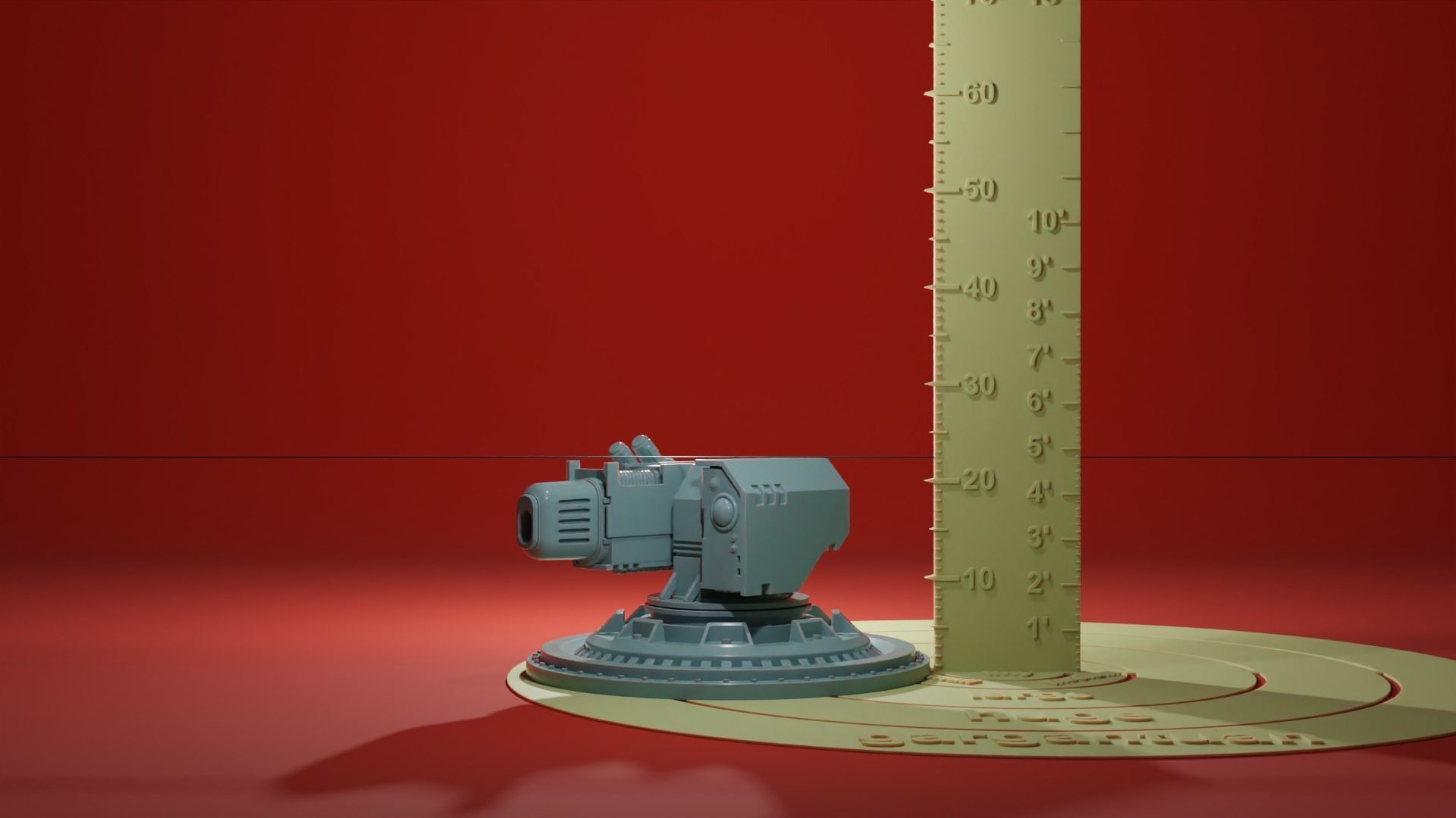 Sentry Gun Turret - Security Drone - Plasma Rocket Machine gun 3D print model_5