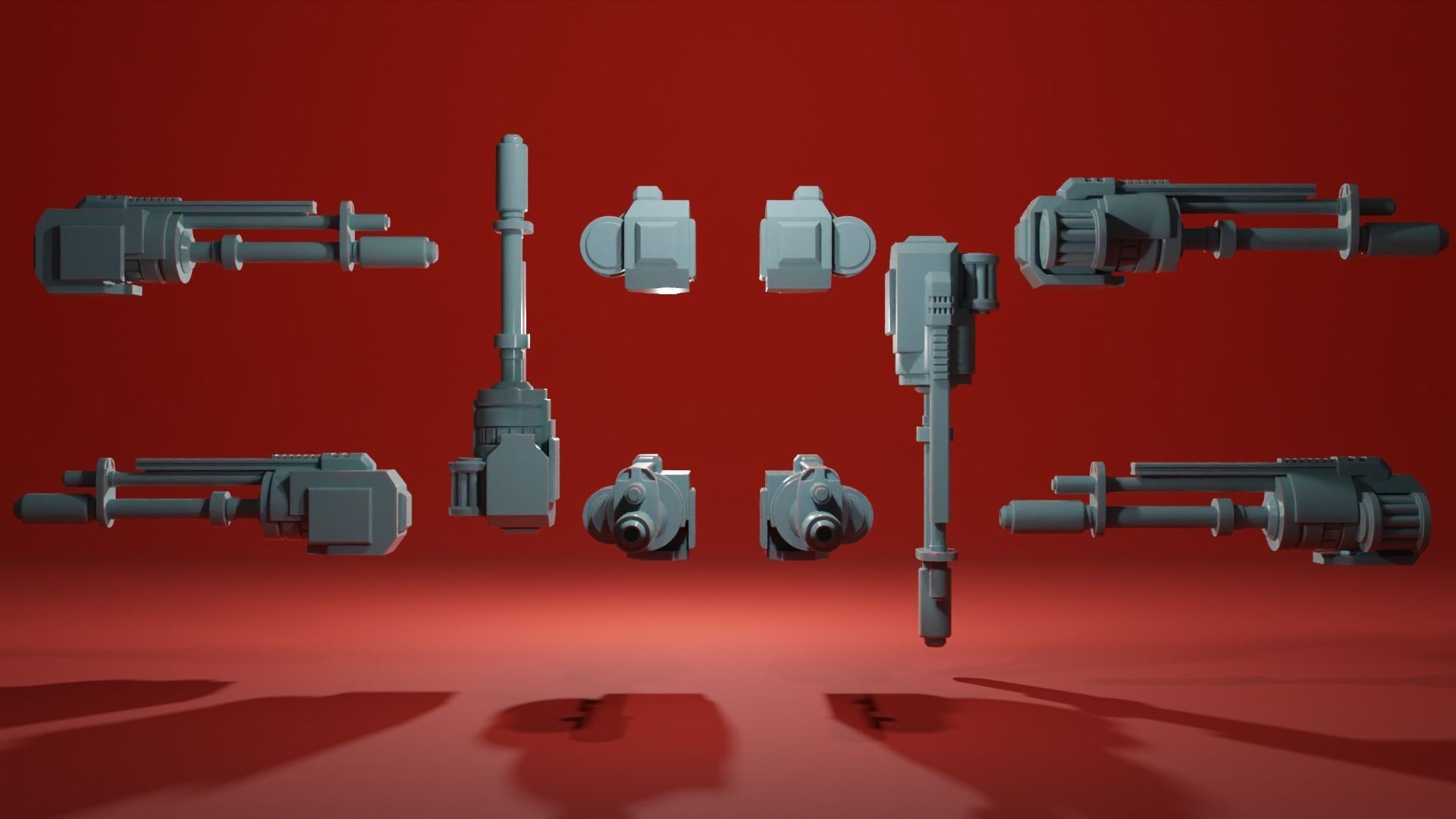 Sentry Gun Turret - Security Drone - Plasma Rocket Machine gun 3D print model_6