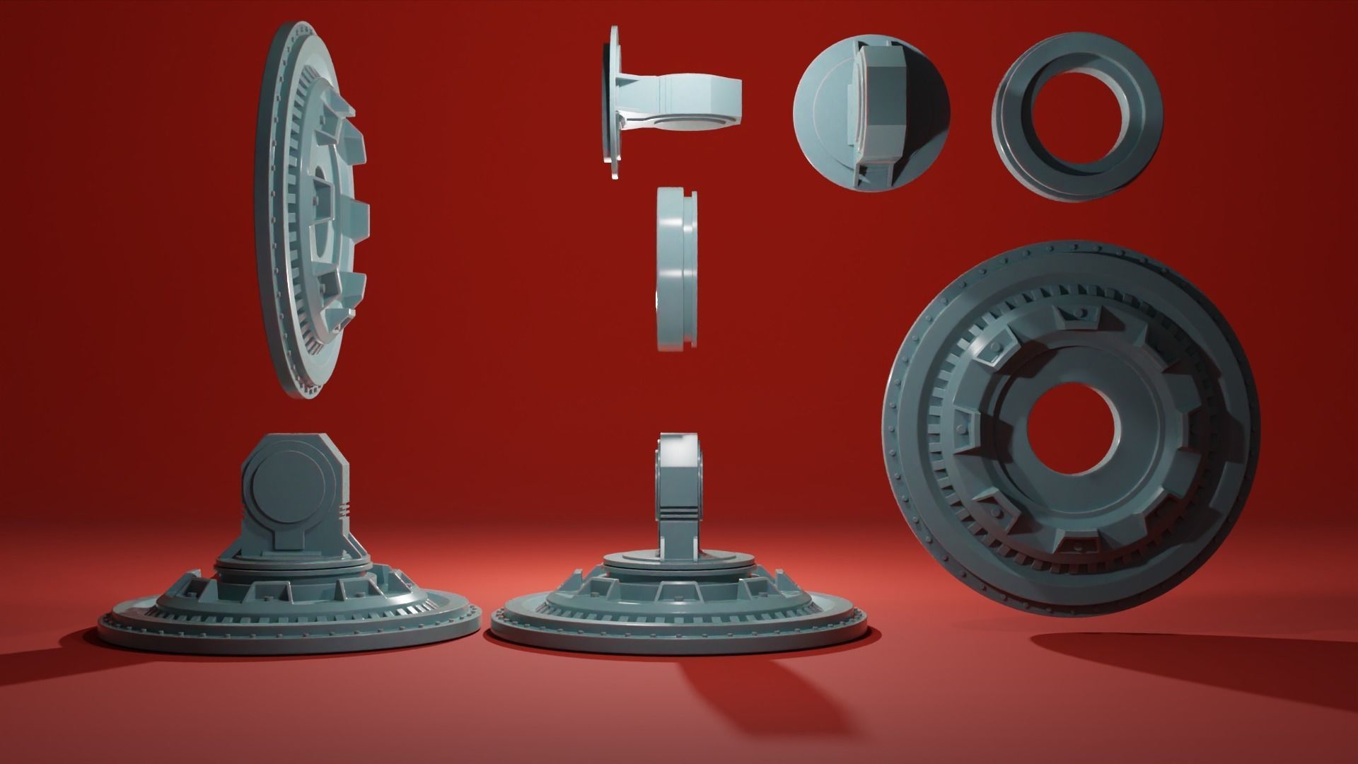 Sentry Gun Turret - Security Drone - Plasma Rocket Machine gun 3D print model_11