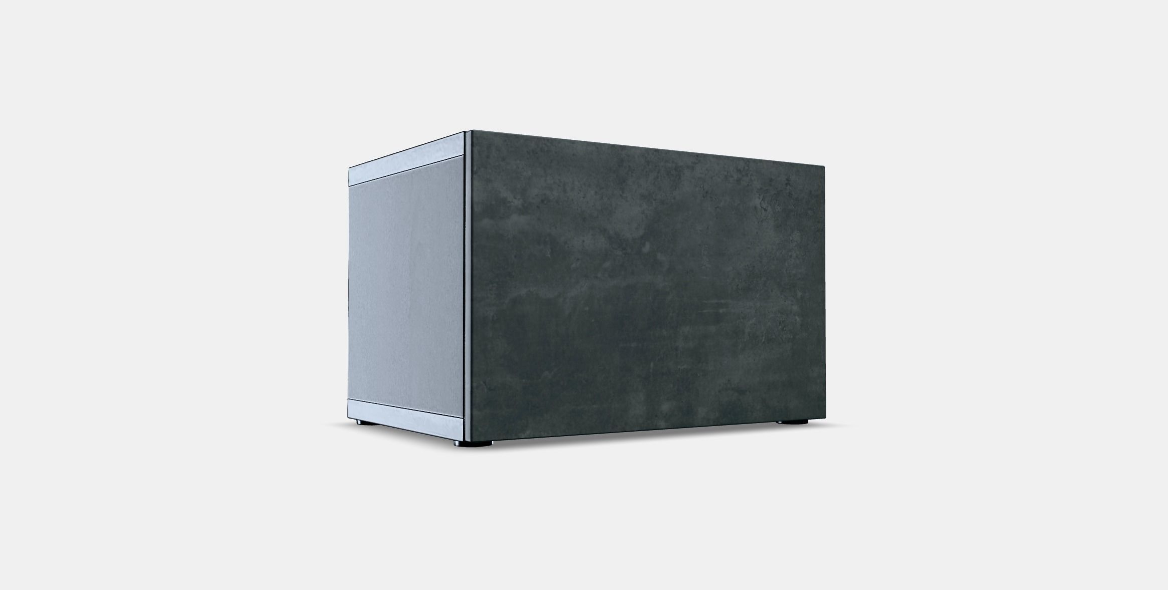 BESTA Shelf unit with door 9 Low-poly 3D model_2