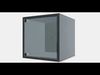 EKET Wall cabinet with glass door 1 Low-poly 3D model_1