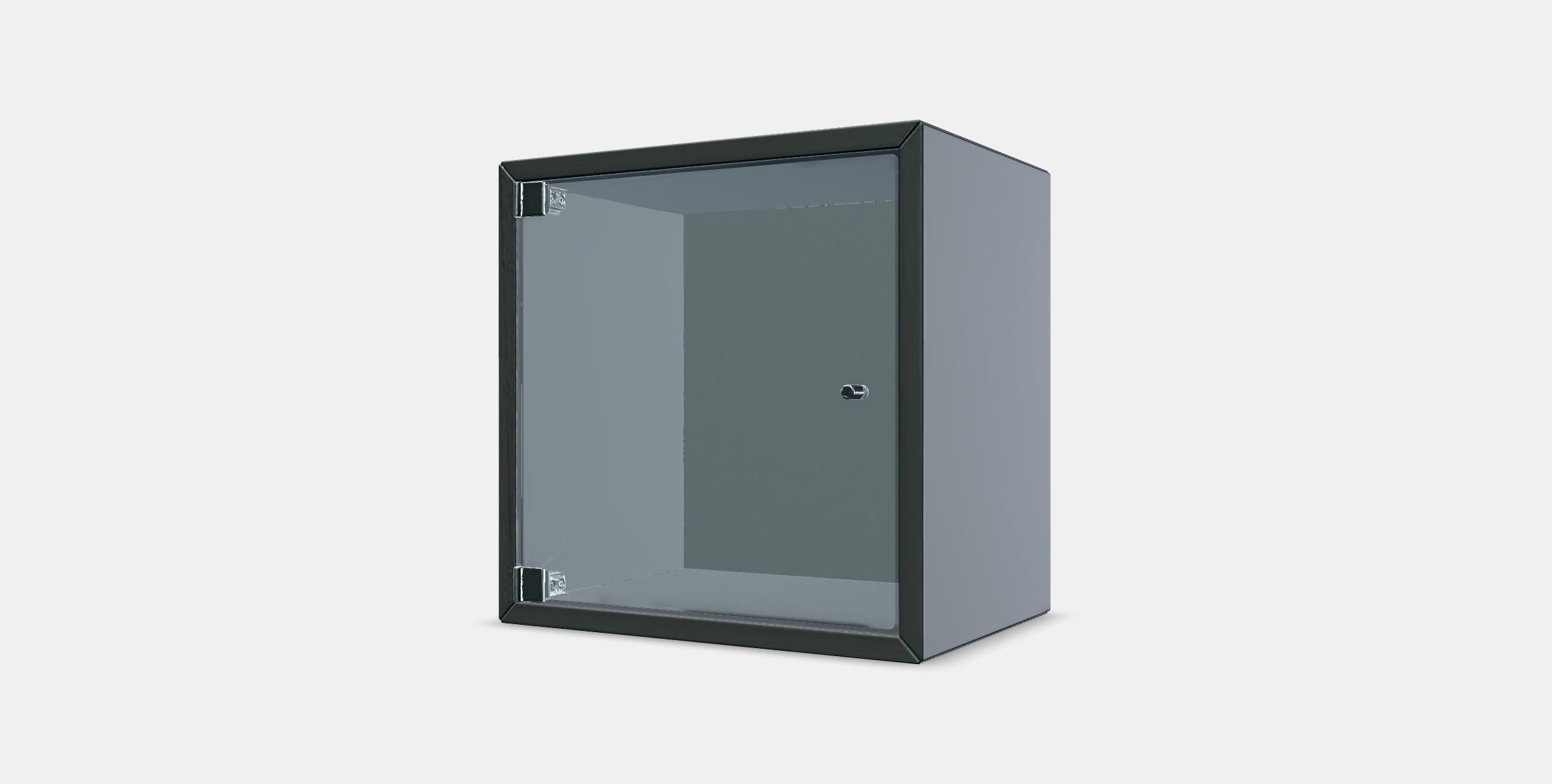 EKET Wall cabinet with glass door 2 Low-poly 3D model_12