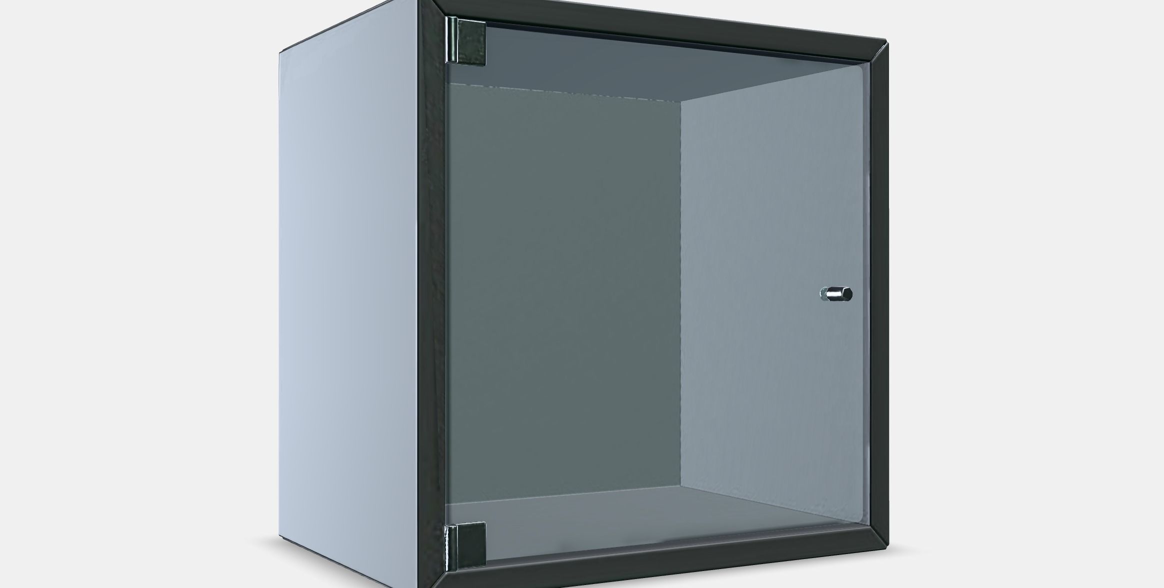 EKET Wall cabinet with glass door 2 Low-poly 3D model_9