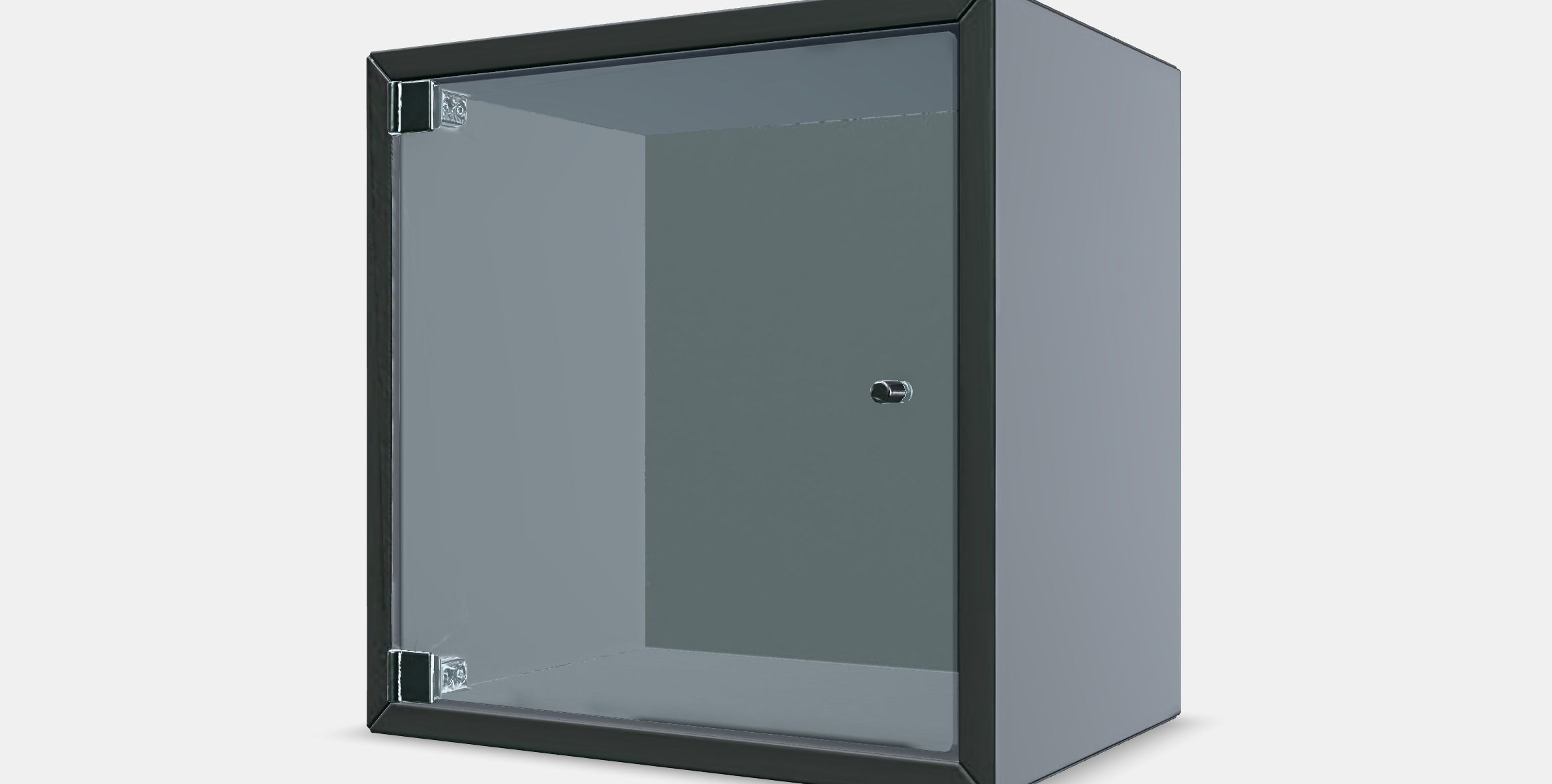 EKET Wall cabinet with glass door 2 Low-poly 3D model_13