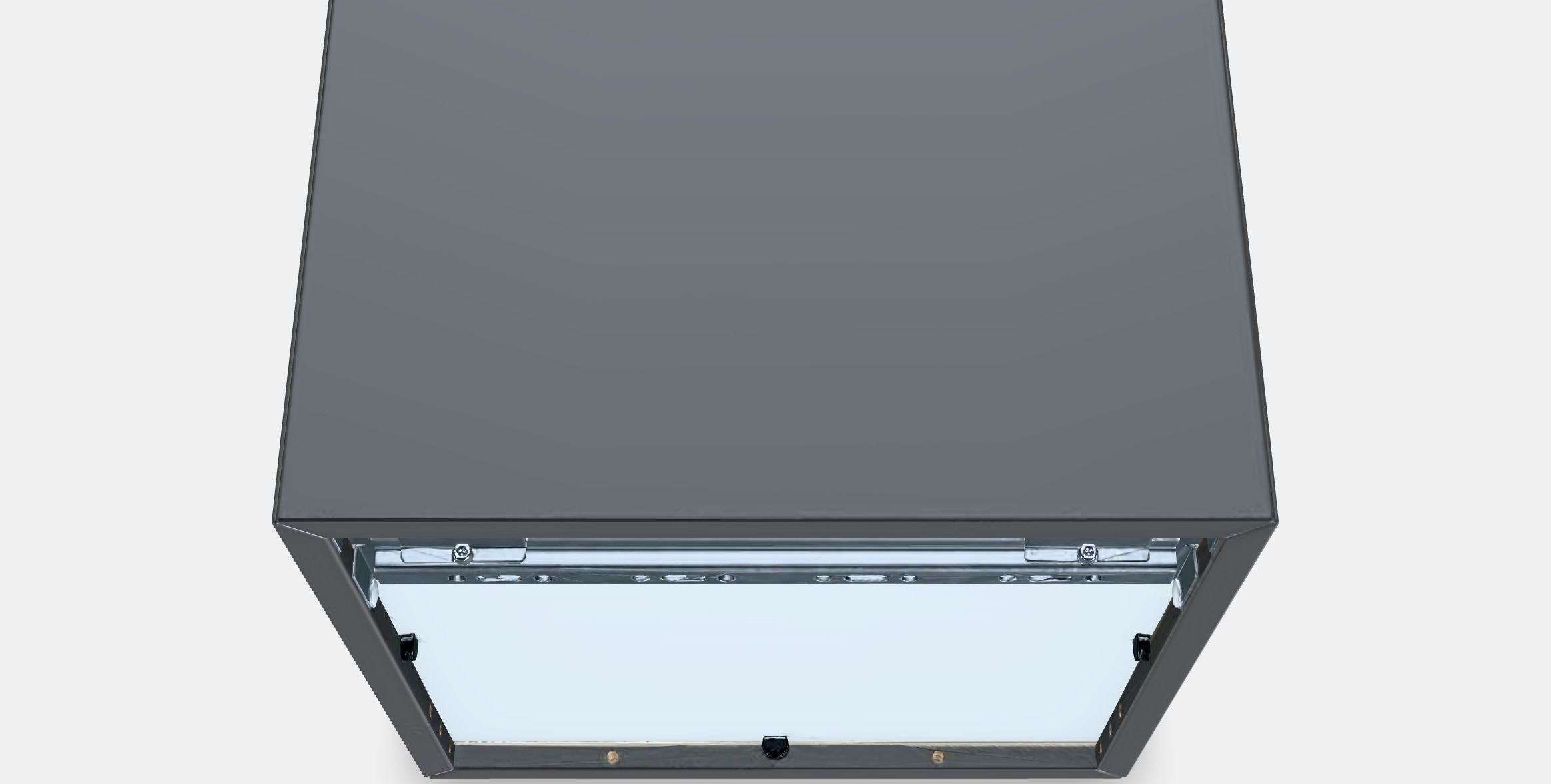 EKET Wall cabinet with glass door 2 Low-poly 3D model_4