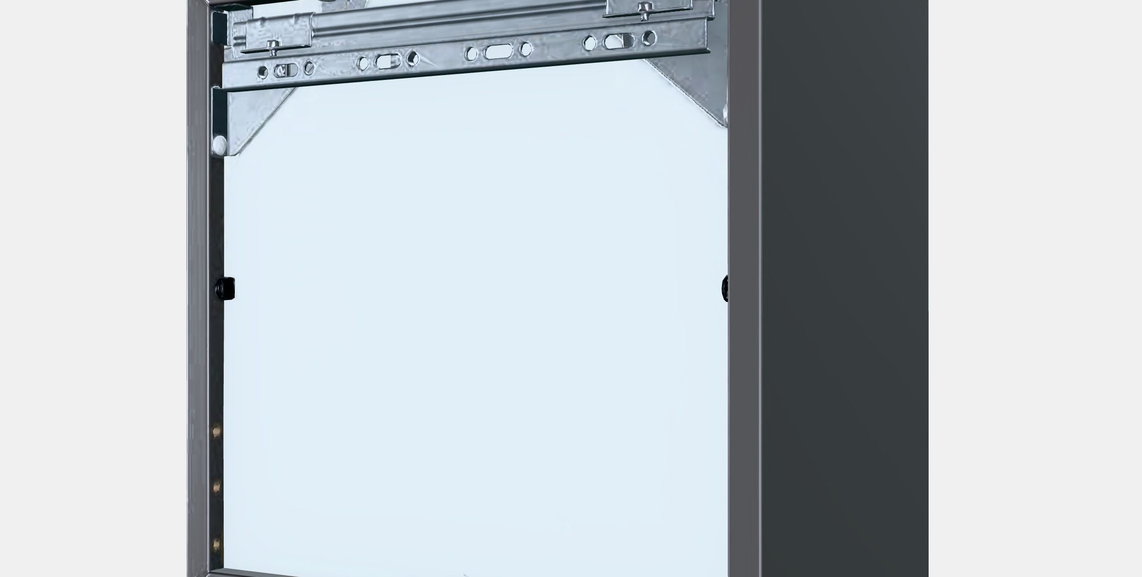 EKET Wall cabinet with glass door 2 Low-poly 3D model_6