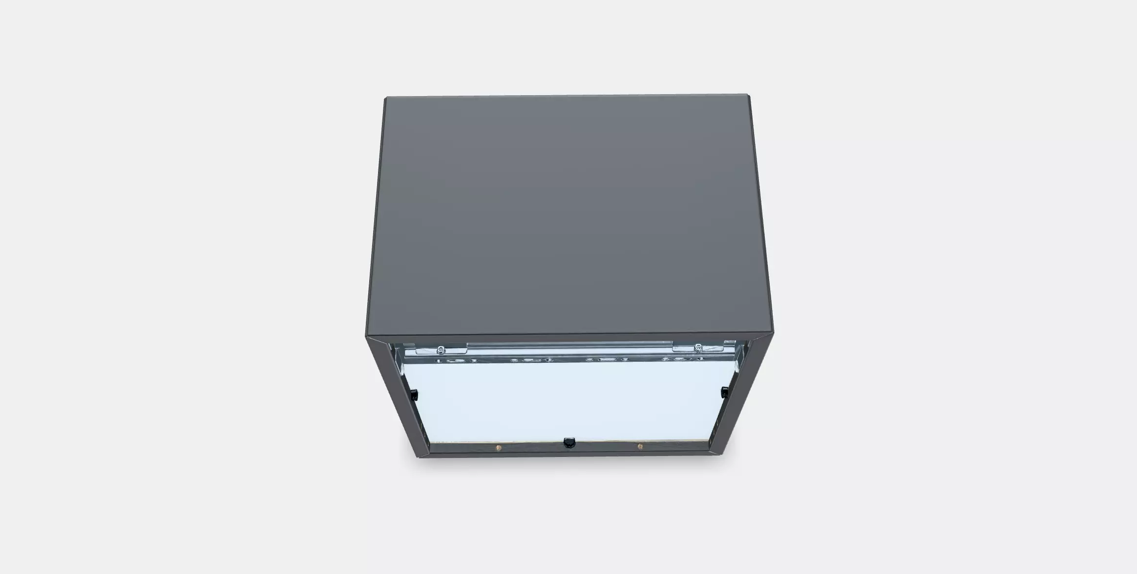 EKET Wall cabinet with glass door 2 Low-poly 3D model_0