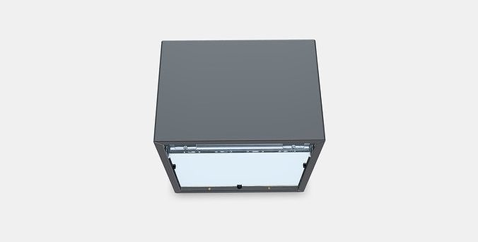 EKET Wall cabinet with glass door 2 Low-poly 3D model