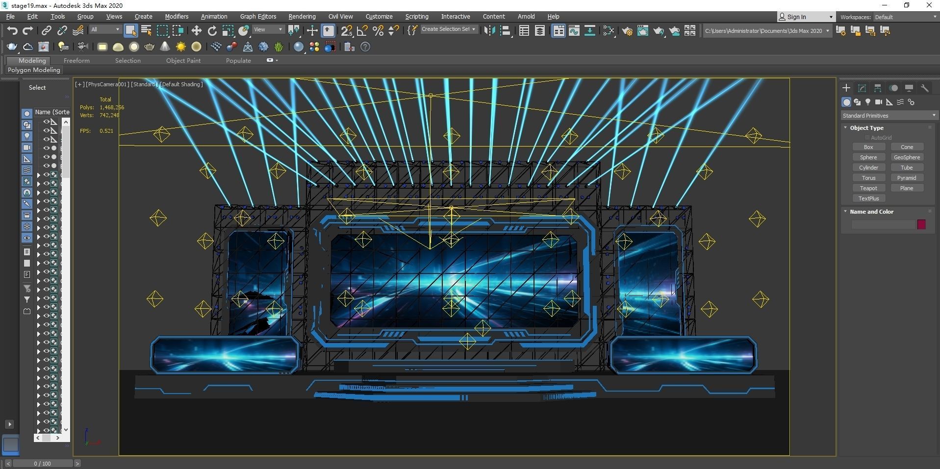 Event Stage 14 Design 3D model_8