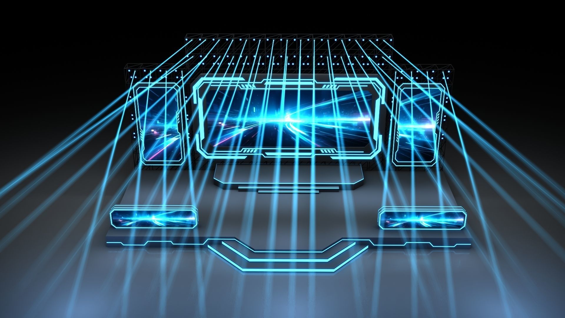 Event Stage 14 Design 3D model_4