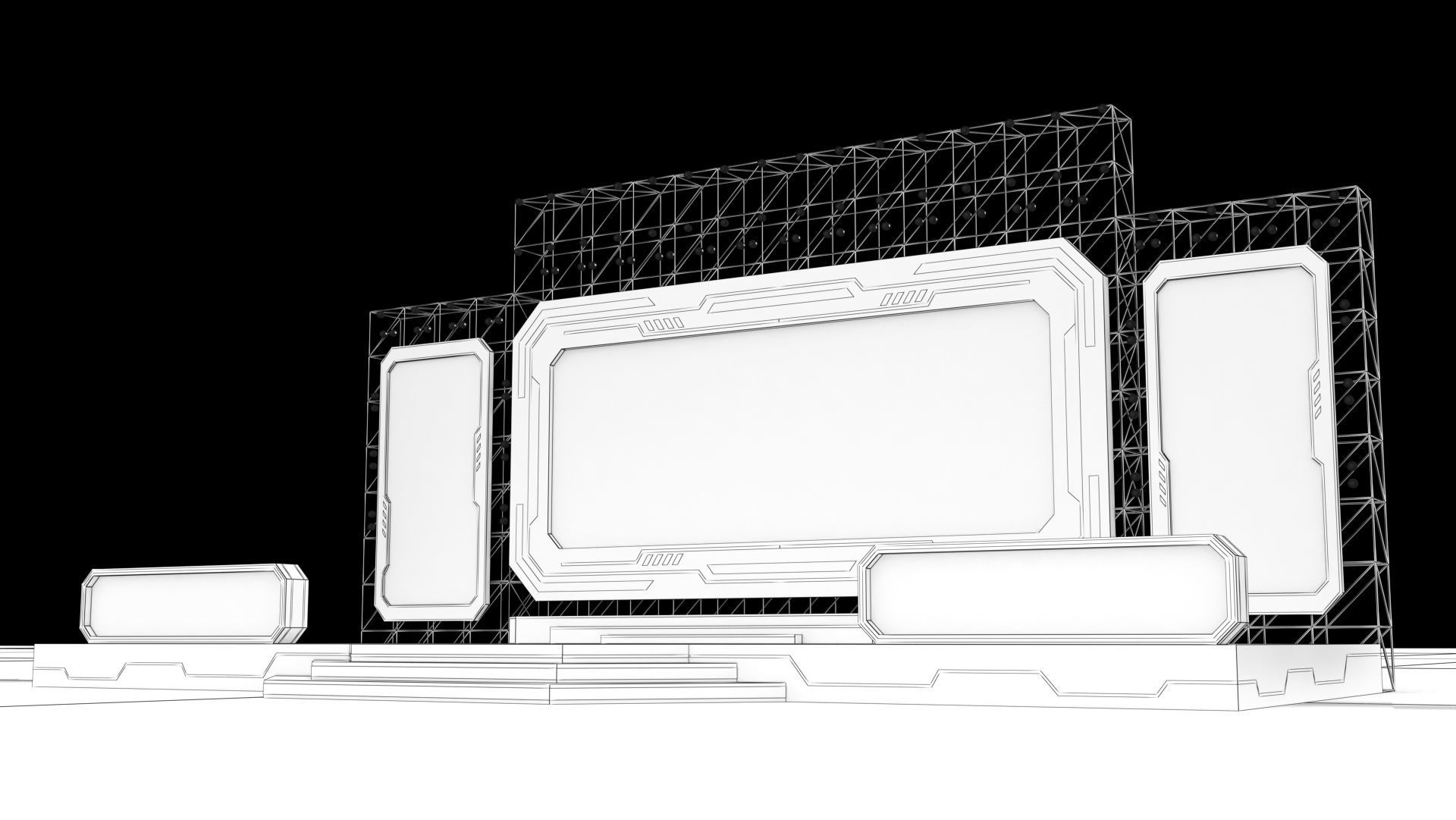 Event Stage 14 Design 3D model_7