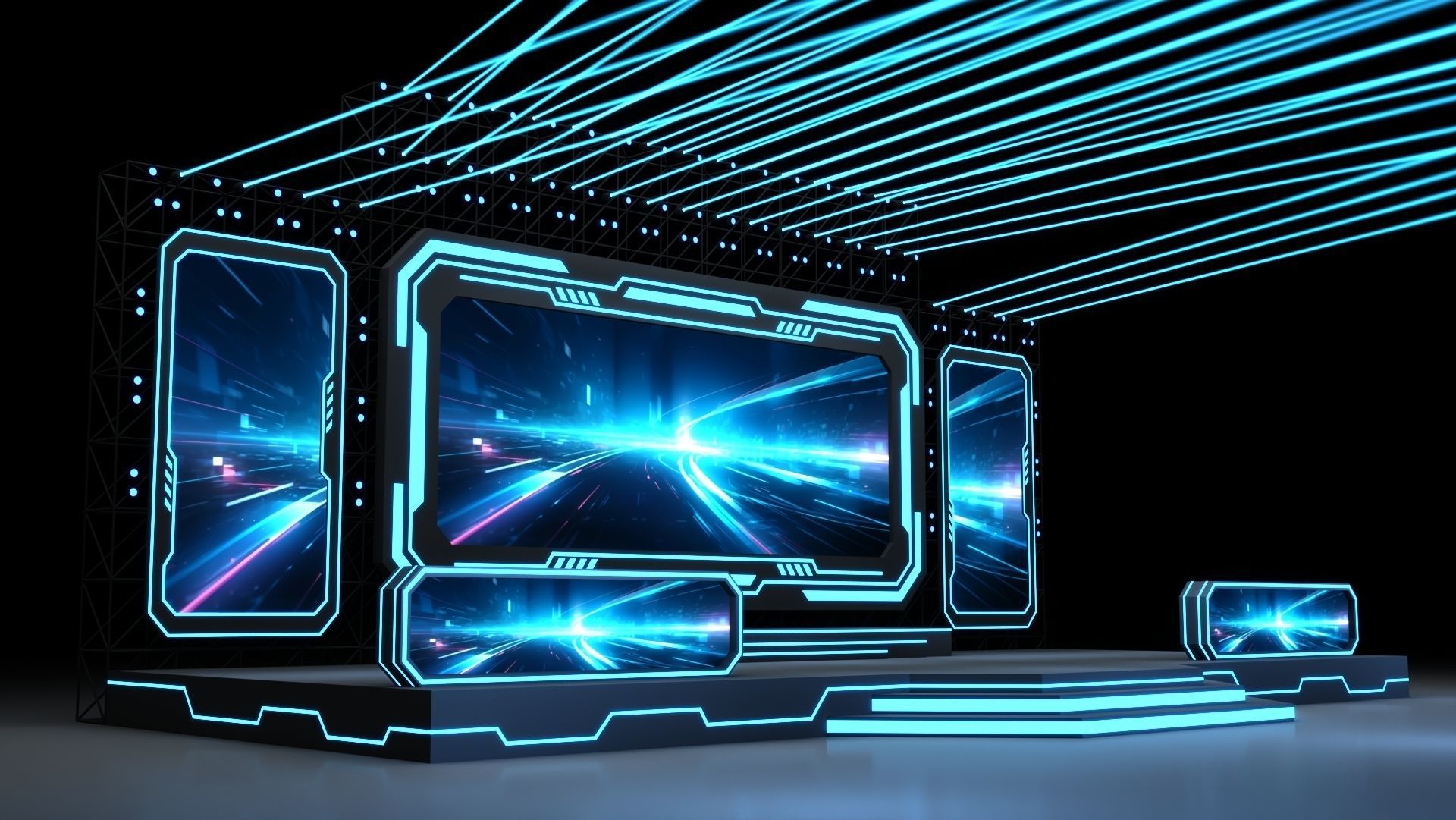 Event Stage 14 Design 3D model_2