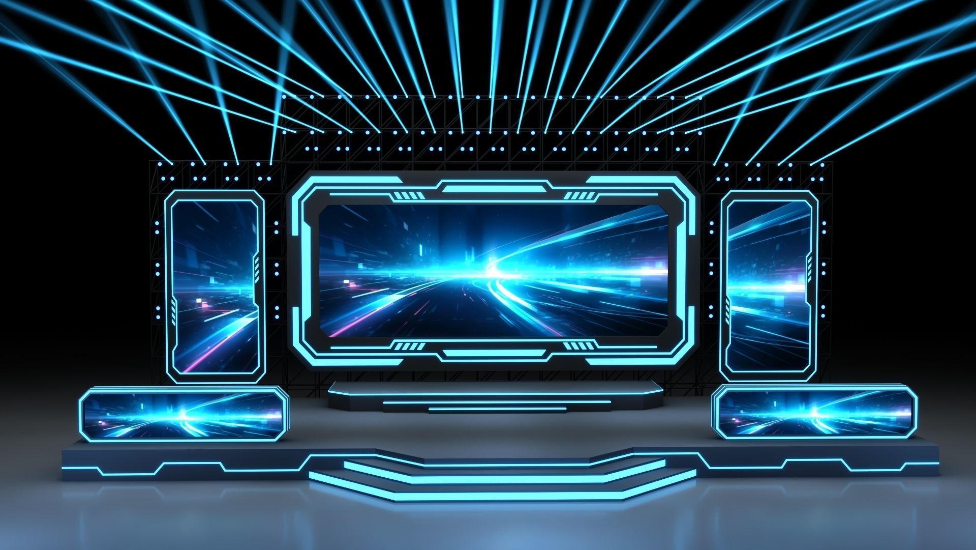 Event Stage 14 Design 3D model_1