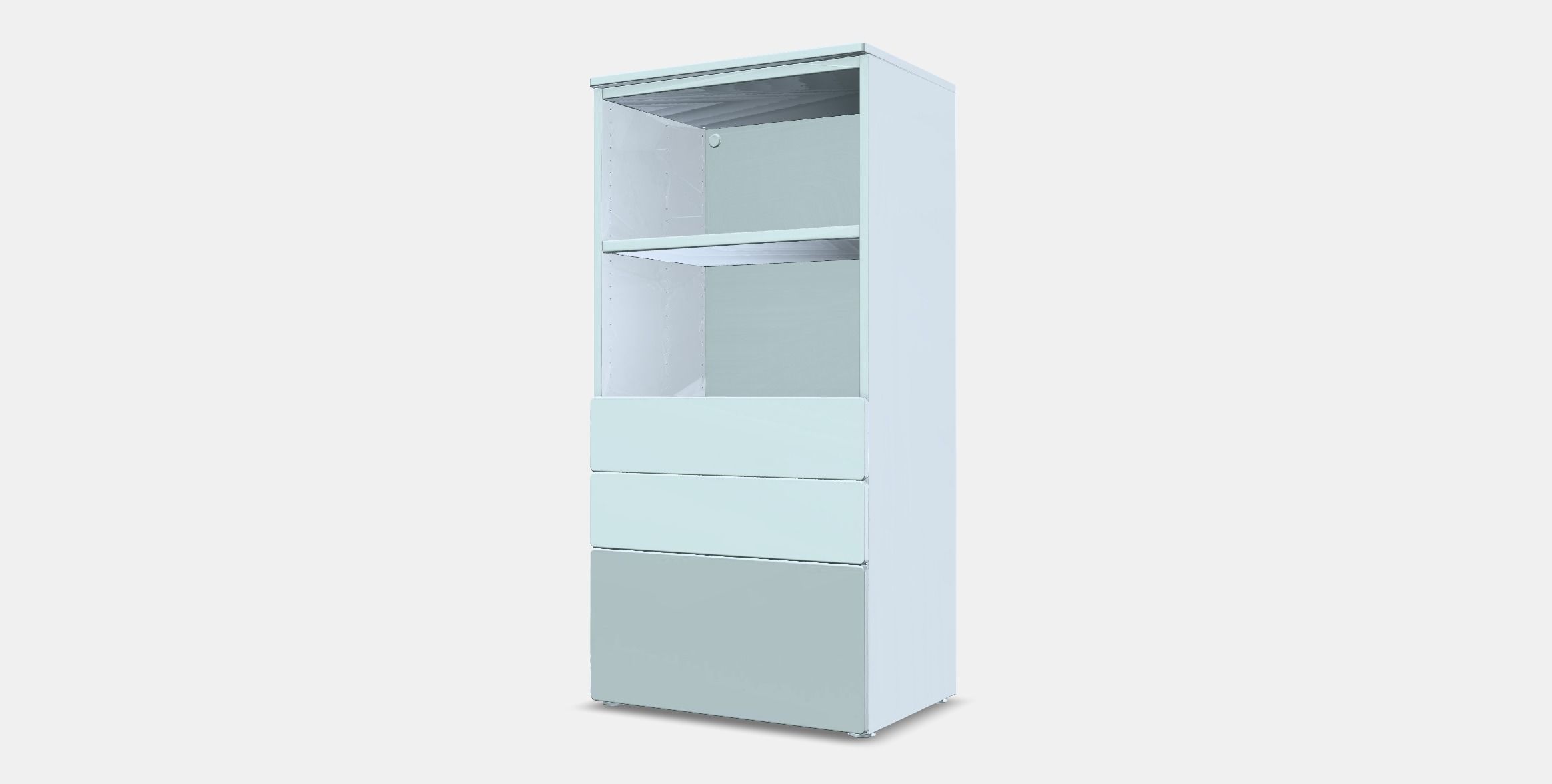 SMASTAD - PLATSA Bookcase 1 Low-poly 3D model_12