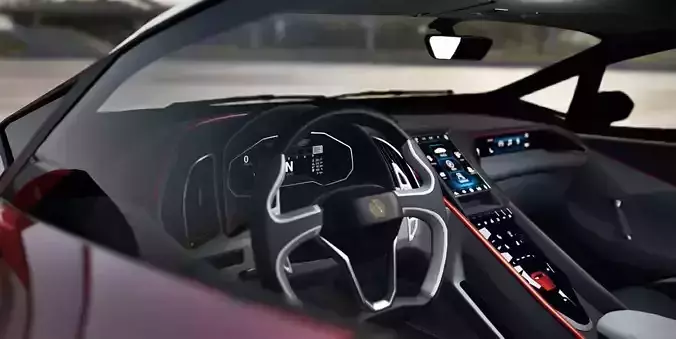 Next-Gen Supercar Concept Model