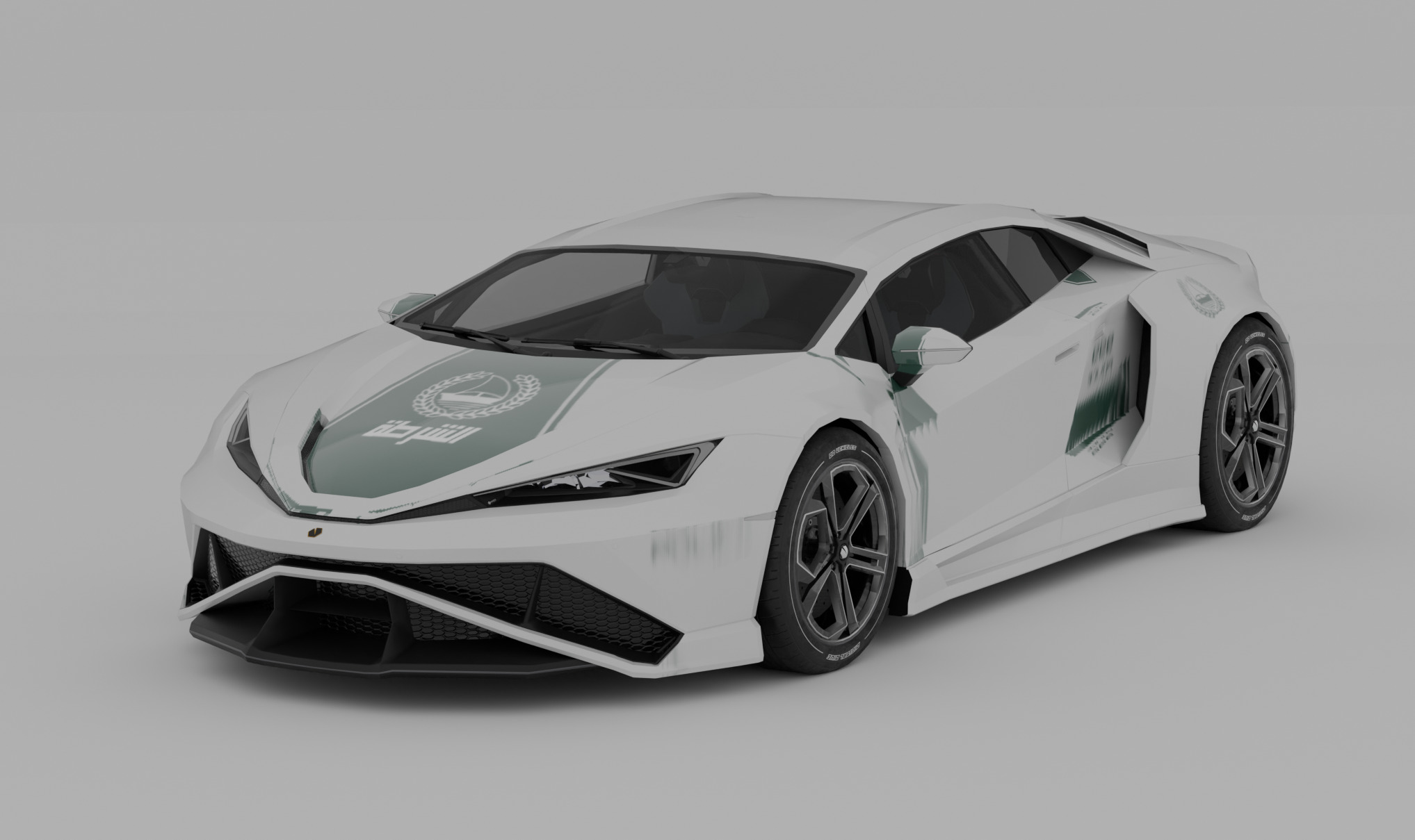 Next-Gen Supercar Concept Model Low-poly 3D model_4