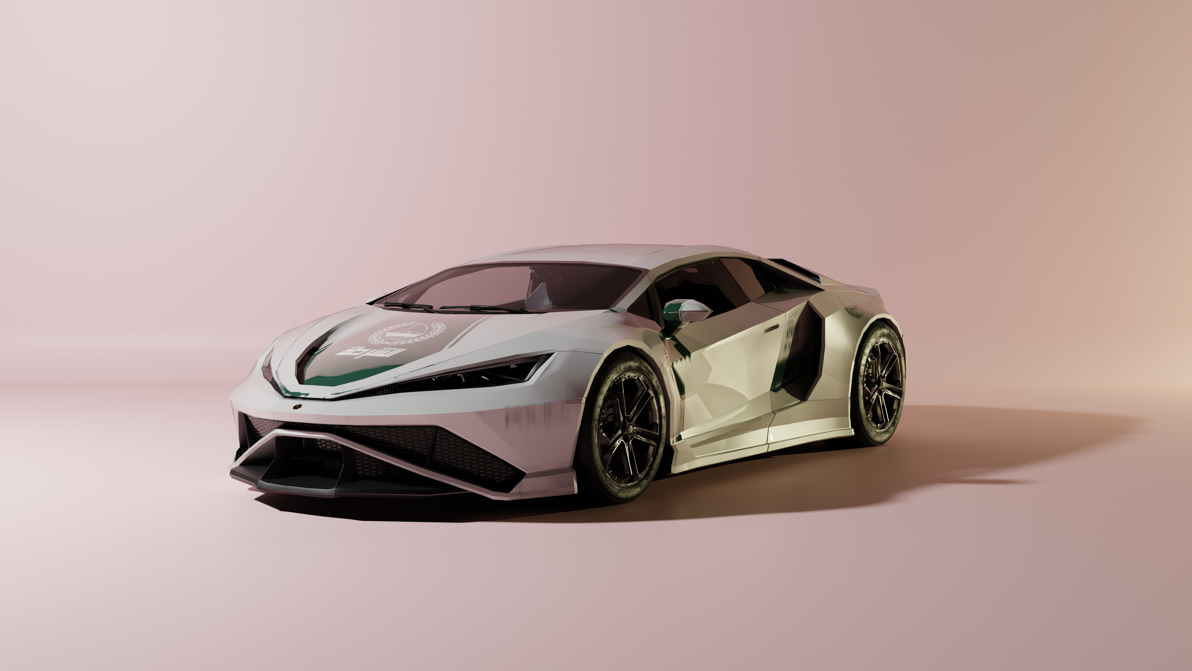Next-Gen Supercar Concept Model Low-poly 3D model_1