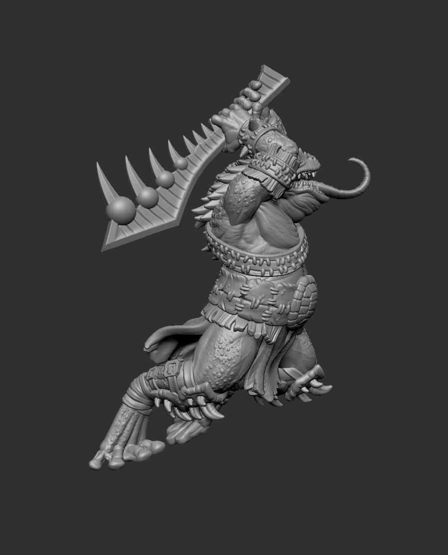 Fighter Frog  3D print model_4