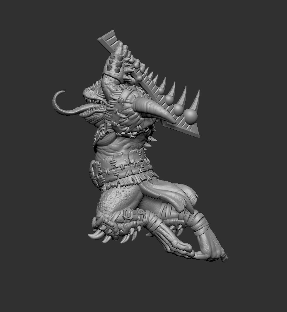 Fighter Frog  3D print model_2