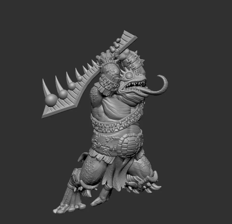 Fighter Frog  3D print model_0