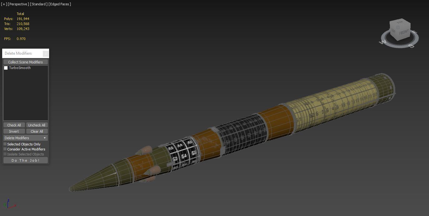 RT-2PM Topol SS-25 Sickle ICBM Missile 3D model_4