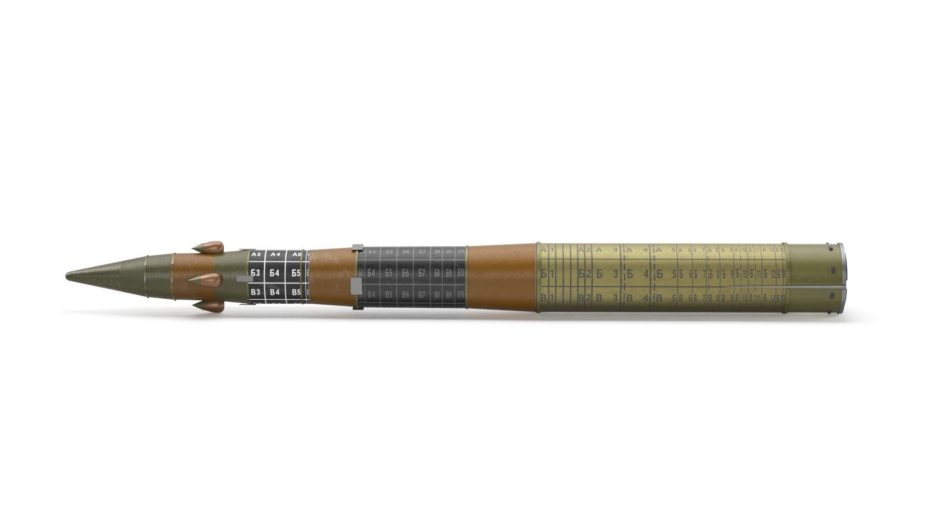 RT-2PM Topol SS-25 Sickle ICBM Missile 3D model_5