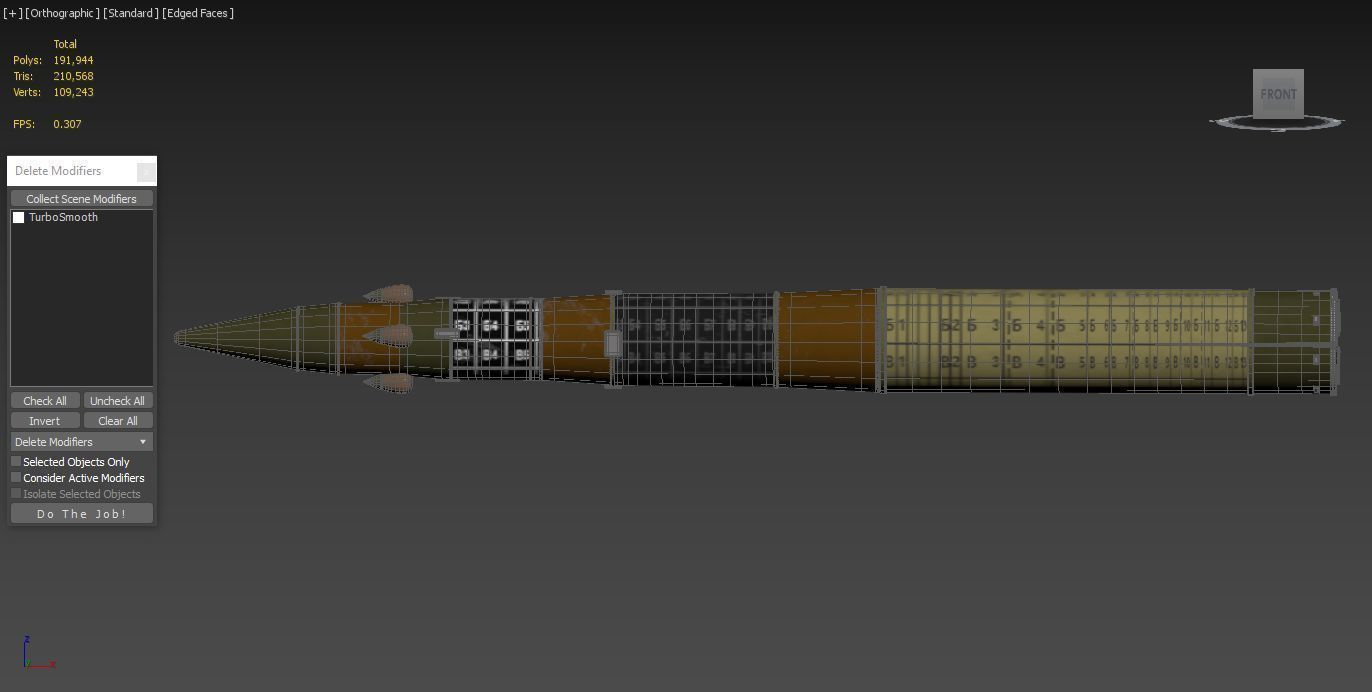 RT-2PM Topol SS-25 Sickle ICBM Missile 3D model_3