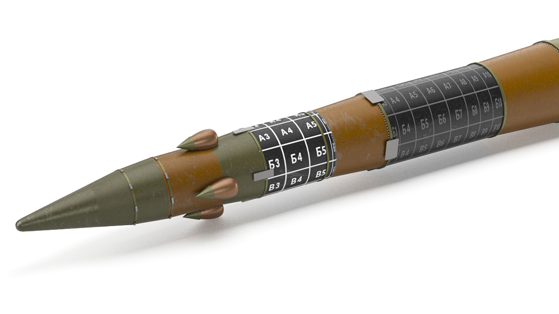 RT-2PM Topol SS-25 Sickle ICBM Missile 3D model_11